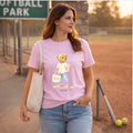 Softball Mom Shirt - Vintage Bear Graphic